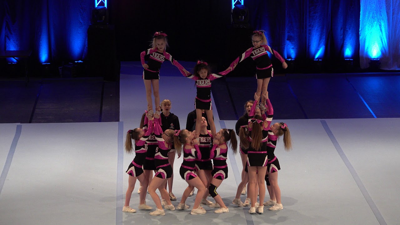 DM 2018 Aarhus Tigers Cheerleaders, Tigers Spirit, PeeWee Level 3