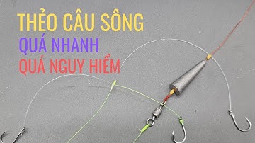 Kinh nghiệm buộc thẻo câu cá sông chì chạy ( bén cá - giật đuối ) | 100% tin cậy đáng dùng