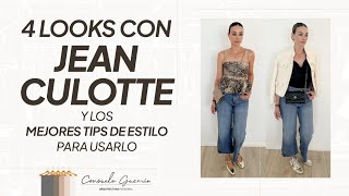 4 Looks con Jean Culotte y los mejores tips de estilo para usarlo | Consuelo Guzman