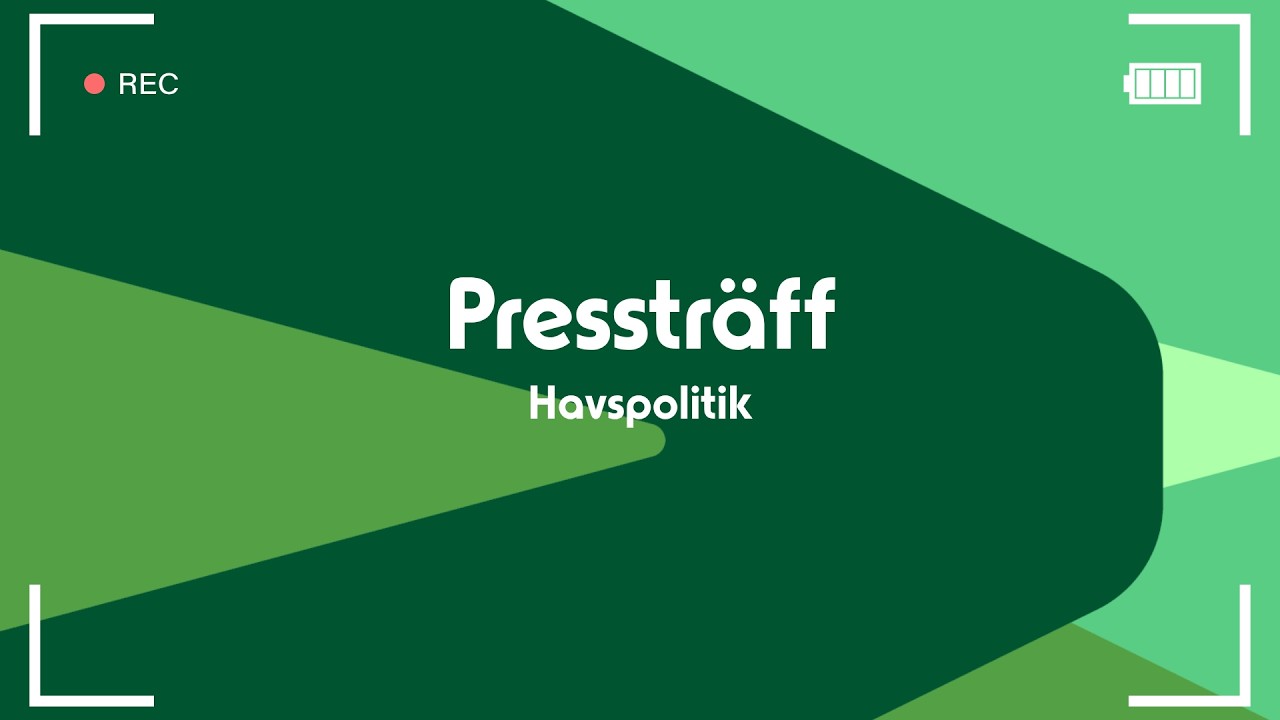 Pressträff: Havspolitik - Sammanfattning