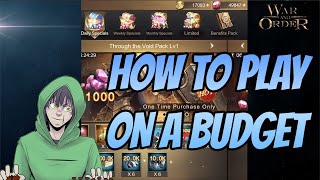 War and Order - How to play as a budget player