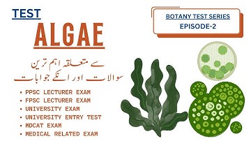 Algae Solved Mcqs | Botany Test Series | #edexmy #botany
