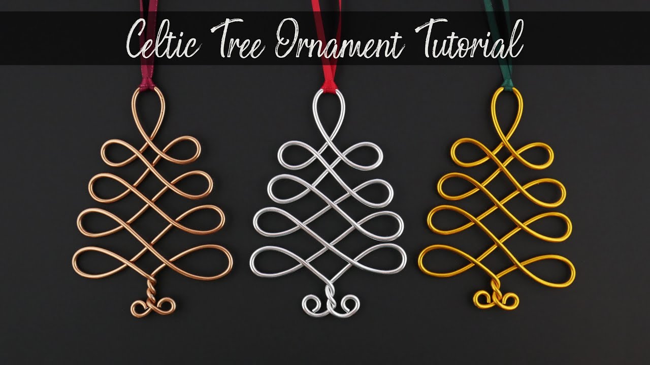 Celtic Christmas Tree Ornament Tutorial Quick and Easy Holiday DIY Gifts and Stocking Stuffers