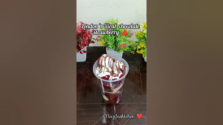 London 's Viral Chocolate Strawberry At Home 🍓😍#shorts #strawberry #chocolate #london #viral