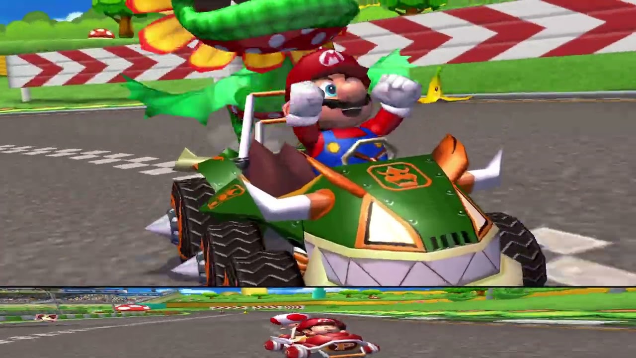 Mario Kart Double Dash Plus (Custom Tracks) #05 150cc - Mushroom Cup 3 (2 Players)