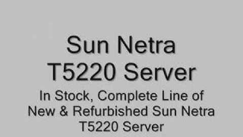 Sun Netra T5220 Server