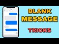 PWEDE PALA MAG SEND NG BLANK MESSAGE? | JOVTV