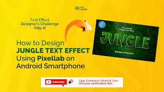 Adobe Photoshop Jungle Text Effect  Recreated using Pixellab || Text Effect Designer's Challenge screenshot 1