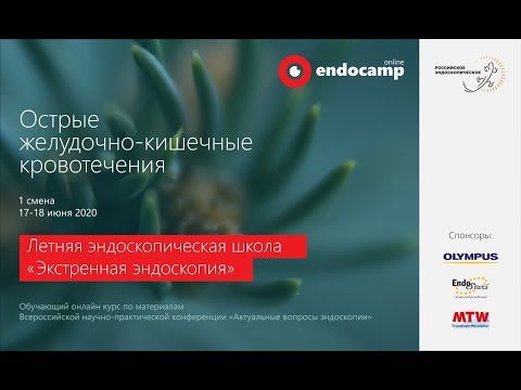 Endocamp 2020-2021. Первая смена "Острые желудочно-кишечные кровотечения" (день 2)