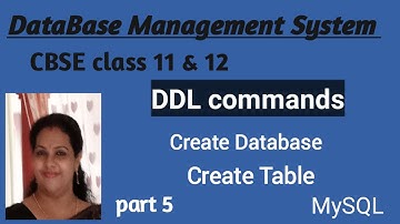 #Part5: Database Management System || DDL Commands|| class11 &12 || DataTypes in MySql || Malayalam