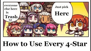 [Fate/Grand Order English]: How To Use Every 4-Star In The Game screenshot 3