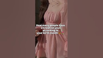 How many people have a crush on you according to your birth month 🦋✨#shorts #asthetic