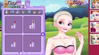Game Polaroid Elsa learning dress up photograp for kids   Công chúa Elsa thay đồ đi chụp ảnh dã ngoạ screenshot 4