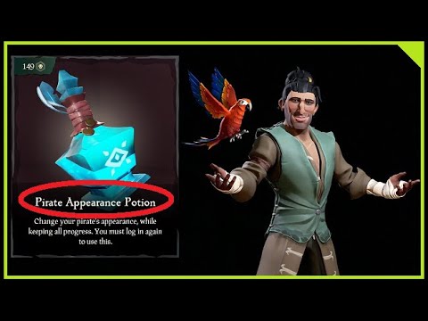 ???? Sea of Thieves // How to Change Character Appearance! // Re-choose your pirate with this potion!