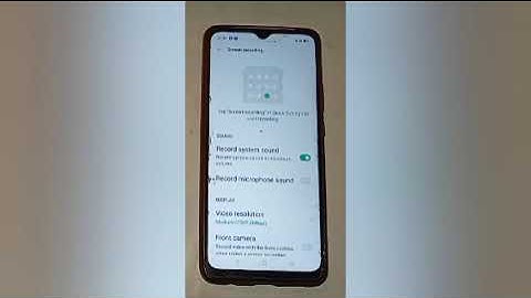 How to enable screen recording in realme c20, enable screen recording setting