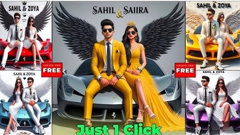 Create 3D Ai Wings Couple Images With Name photo editing | bing image creator tutorial | bing app