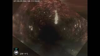 Camera inspection of the over head sewer line 3066 Lindenwood Lane, Glenview, IL 60025
