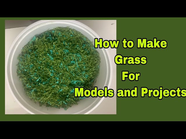 How to Make Fake Grass for a Project