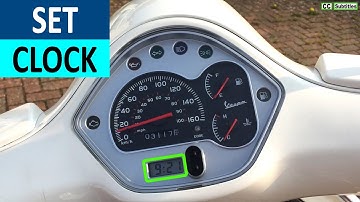 Hoe Clock op Vespa GTS in te stellen - Hoe Tijd op Vespa GTS in te stellen