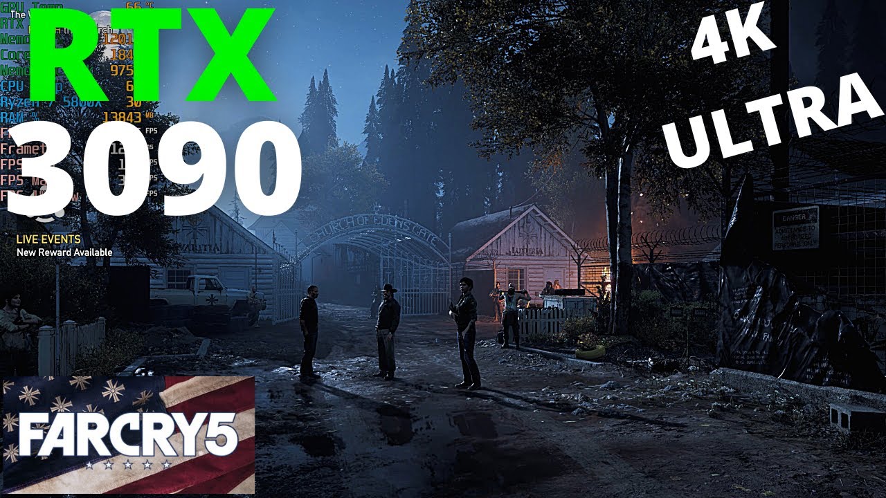 Far Cry 5: RTX 3090 + AMD Ryzen 7 5800X | 4K Max Settings Benchmark