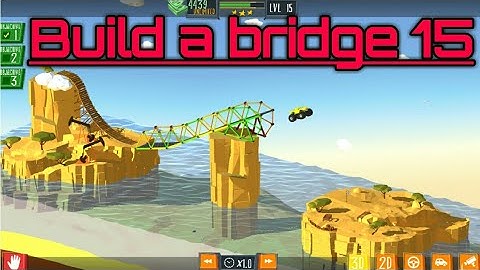 Build a bridge || Level 15 || 3 star walkthrough