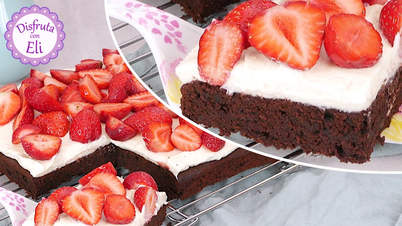 Fuimos a recolectar Fresas en Alemania 🇩🇪 e hicimos un Brownie con Fresas con Crema! 🍓😃