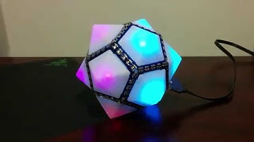 BlinkyTile Dodecahedron + FastLED