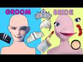 BRIDE AND GROOM ELSA X JACK WEDDING MAKEUP CRAFTS