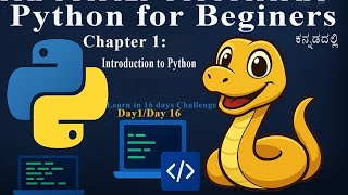 Python Introduction For Beginners -16 days challenge @techvin6