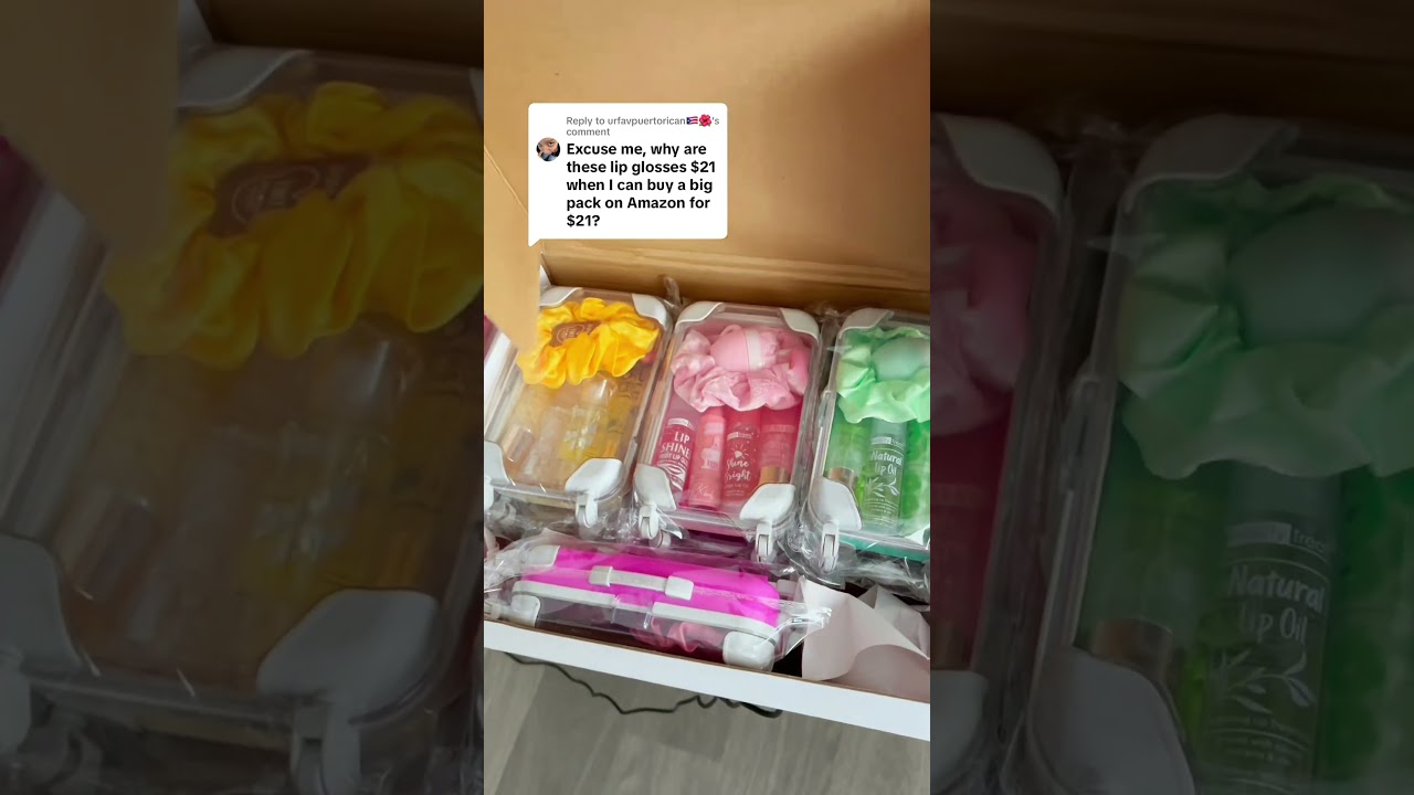 Do you not get the concept?🥹💕Mini Suitcase Lipgloss Bundles👆