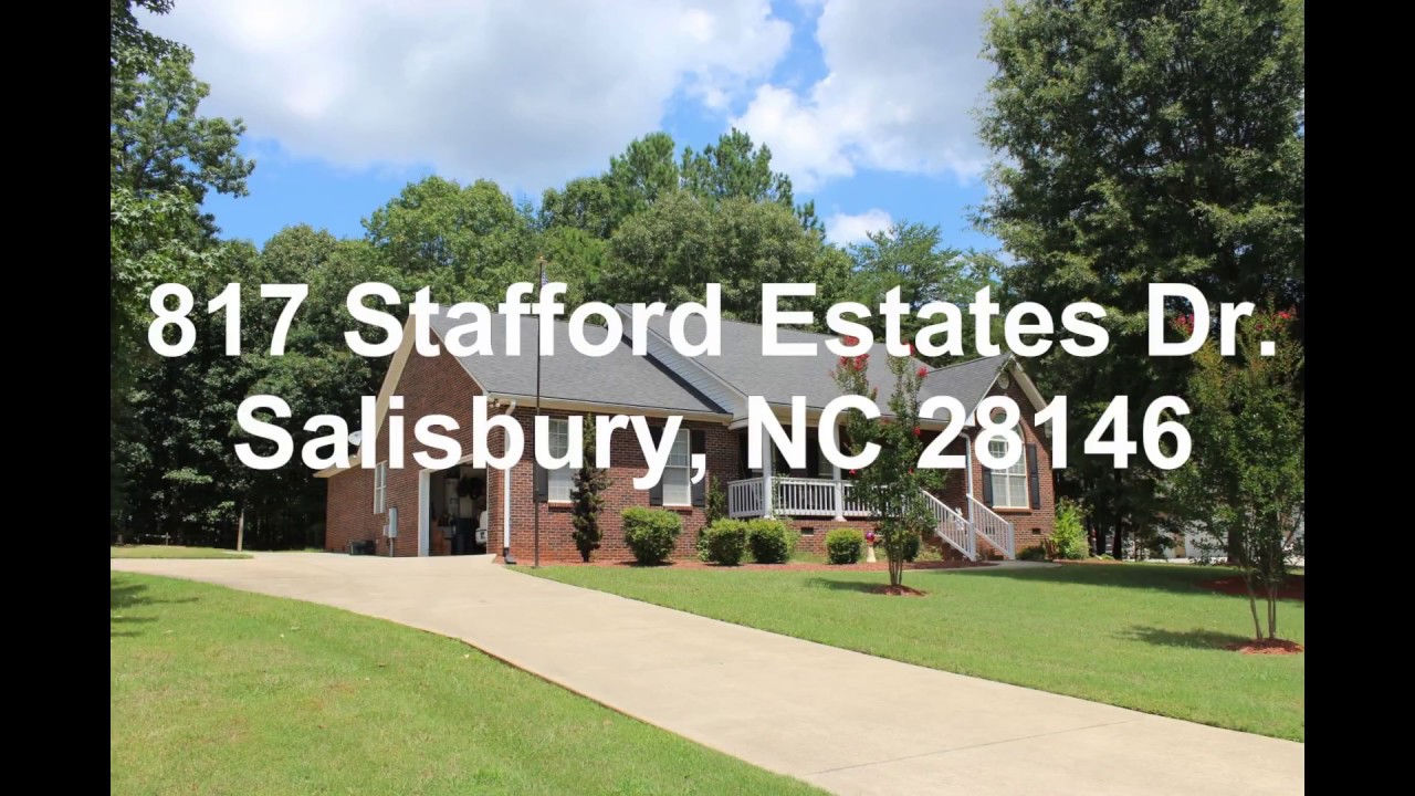Stafford Estates Dr Salisbury NC YouTube