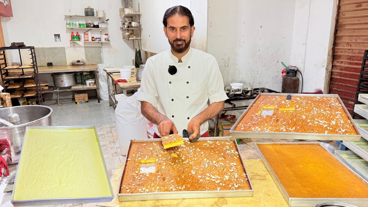 لازم تعمليها ف رمضان بالطريقة دي هتبهري بالنتيجة شهد الملكة الدمياطي✌️أسهل واطعم من البسبوسة😋 🔥