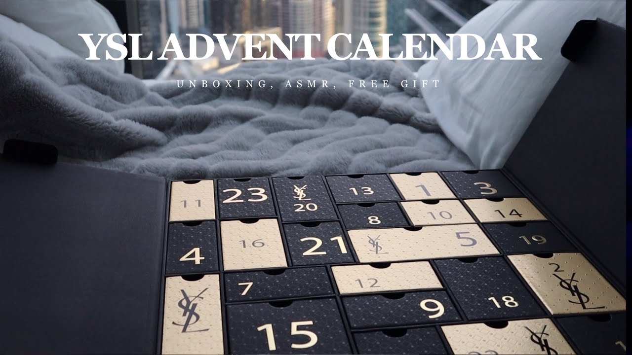 Opening the entire YSL advent calendar!!!!! Part 2 #unboxing #adventca