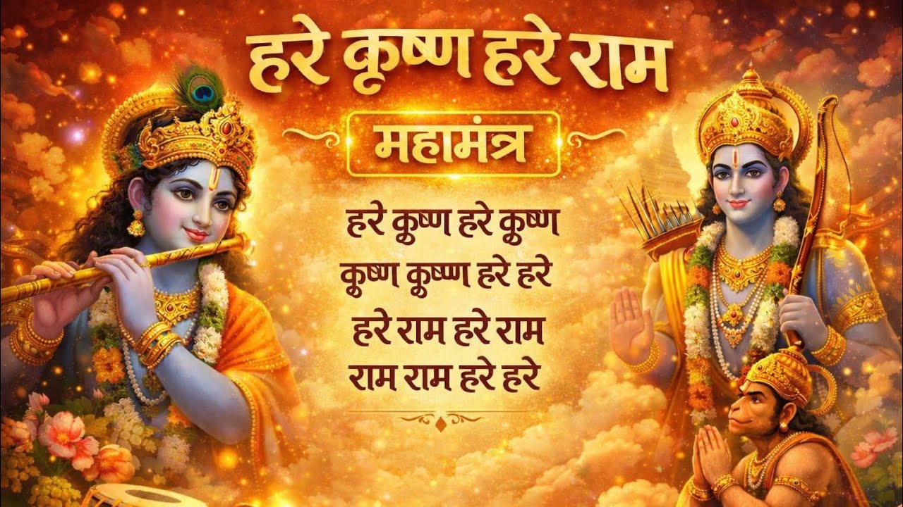 🔴बृहस्पतिवार Special || Hare krishna Hare Rama | हरे कृष्ण हरे कृष्ण महामंत्र | Non Stop जाप |