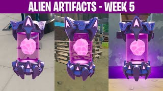 All Alien Artifacts Locations (Week 5)! Customize Kymera & Unlock styles [Fortnite Season 7]