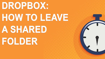 Dropbox: How to leave a shared folder