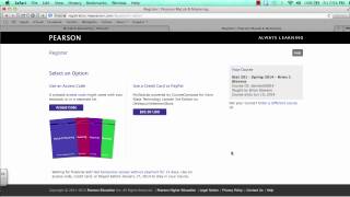 Registering for Stat 201 (Pearson Course)