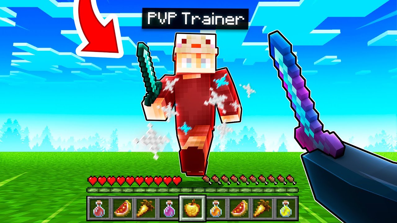 ich KAUFE und TROLLE PVP TRAINER in MINECRAFT! (witzig)