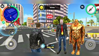 Playing As MUTANT MAN IN Rope Hero Mafia City Wars | Android/IOS GamePlay screenshot 1
