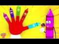 Christmas Finger Family Nursery Rhyme &amp; Baby Song  for Kids by Crayons