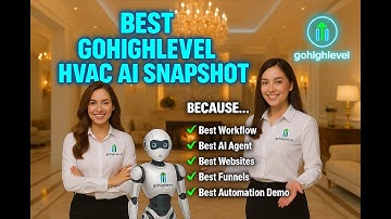 The Ultimate GoHighLevel HVAC AI SNAPSHOT- Funnels,Websites, Workflows,AI Agents- Automation Enabled
