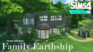 Young Family Earthship | The Sims 4 Speed Build | CC