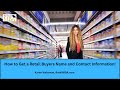 How to Get a Retail Buyers Name and Contact Information Mp3