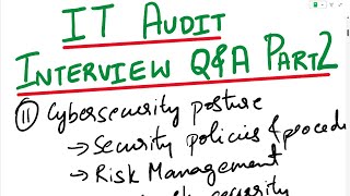 Details IT Audit Interview Questions and Answers | Part 2 | IT Auditing | IT Auditors | Internal IT Audit Update