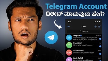 How to Delete Telegram account Permanently in Kannada | Delete Telegram in Kannada | Remove Telegram