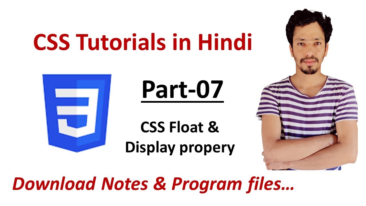 Complete web development course in Hindi || Part-23 || CSS Float and ...