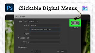 How to insert hyperlinks in Photoshop for PDFs