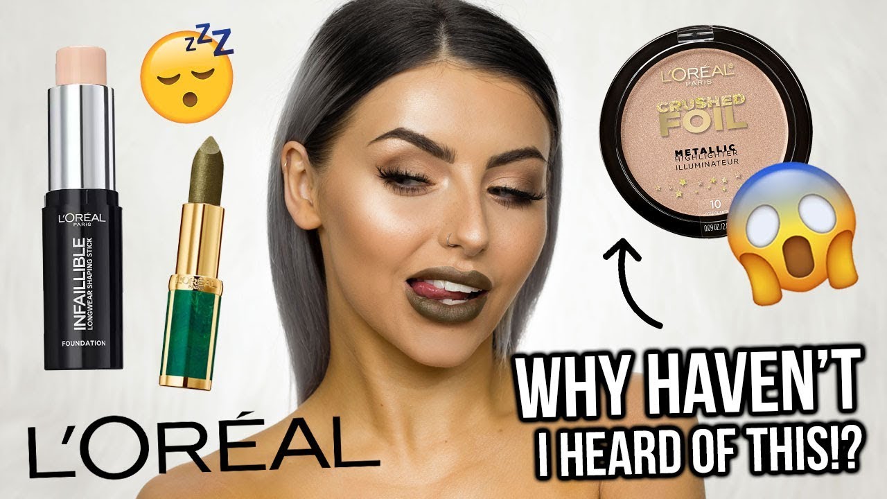 TESTING L'OREAL MAKEUP! IS IT WORTH THE HYPE? FULL FACE OF FIRST IMPRESSIONS + REVIEW
