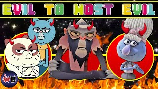 The Amazing World of Gumball Villains: Evil to Most Evil