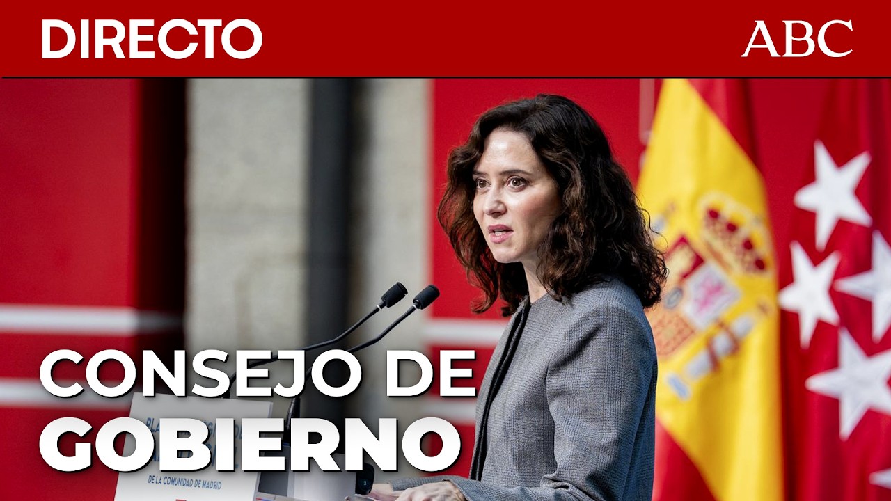🔴DIRECTO | DÍAZ AYUSO preside la reunión del CONSEJO DE GOBIERNO